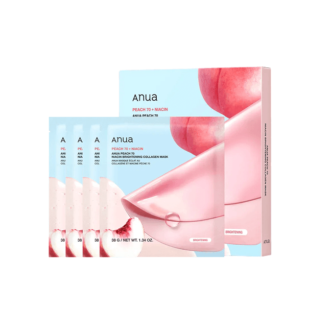 PEACH 70 NIACIN BRIGHTENING COLLAGEN MASK 38g (1EA)*4SET (-)
