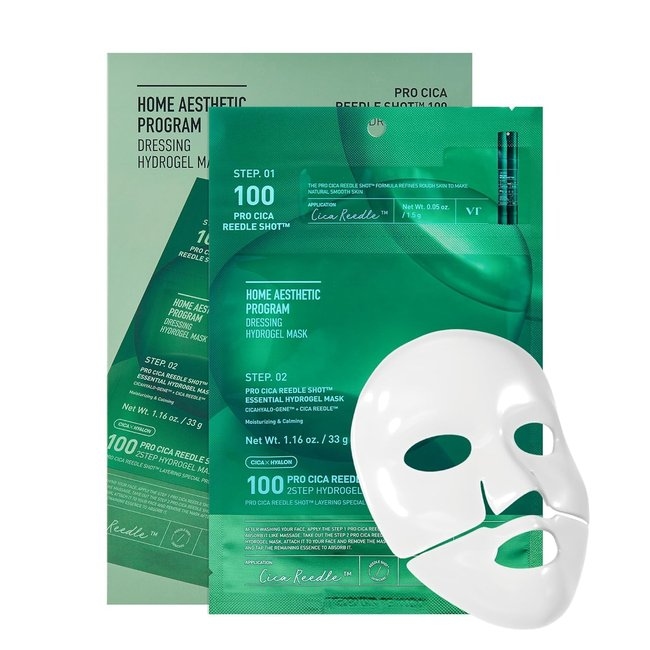 VT PRO CICA REEDLE SHOT® 100 2STEP HYDROGEL MASK (1.5g + 33g )