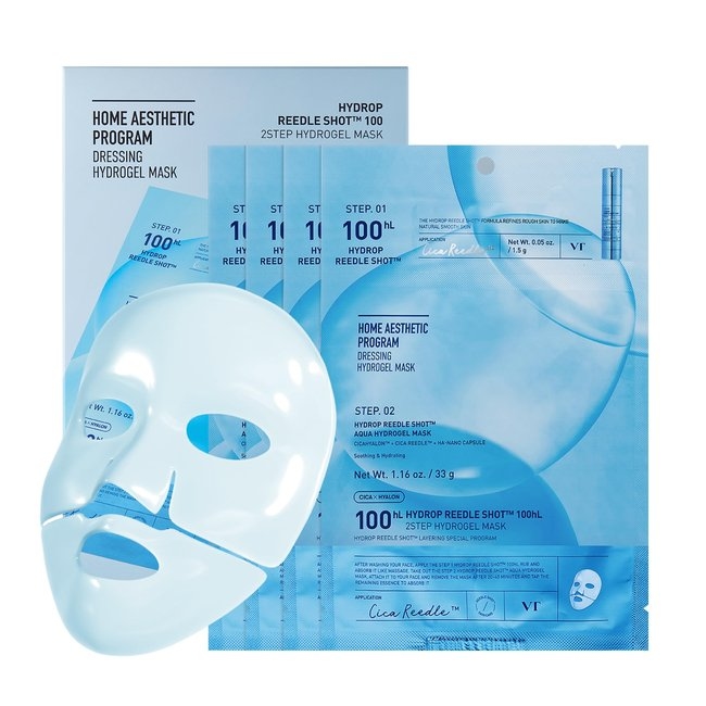 VT HYDROP REEDLE SHOT® 100hL 2STEP HYDROGEL MASK (1.5g + 33g )