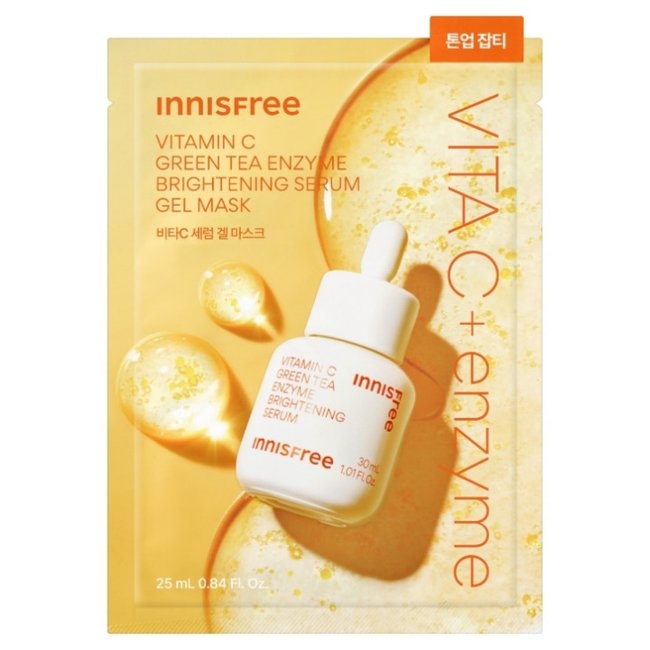 Vitamin C Green Tea Enzyme Brightening Serum Gel Mask (1ea/ 25ml)