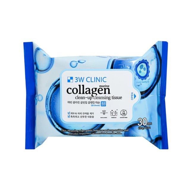 Marine Collagen Clean-Up Cleansing Tissue (120 g / 30 sheets)